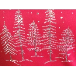 Rhinestone Christmas Trees Ladies Shirt